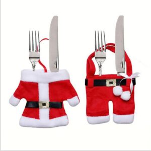 Christmas Santa Tableware Holder Set